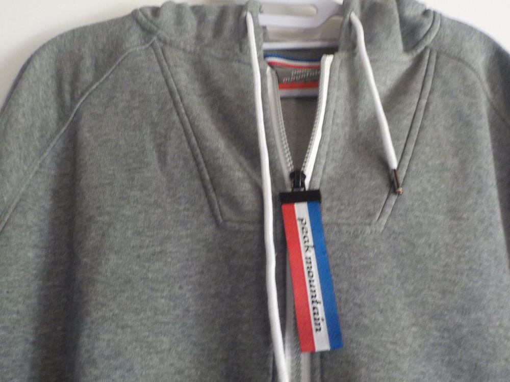 VESTE DE JOGGING GRISE PEAK MOUNTAIN TAILLE L HOMME Vêtements