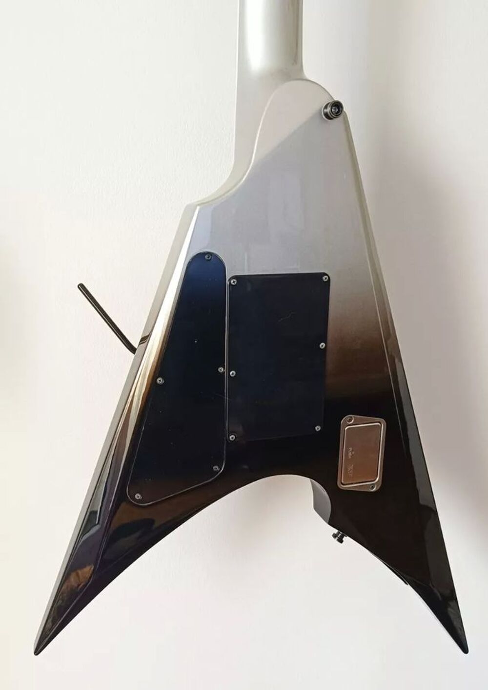 Guitare &eacute;lectrique ESP E-II Arrow FR Black Silver Fade Instruments de musique