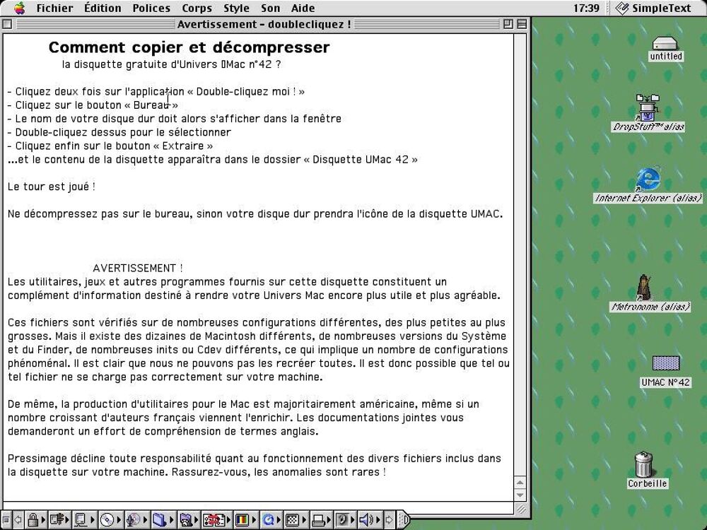 LOT DE CINQ DISQUETTES DE REVUE Matériel informatique