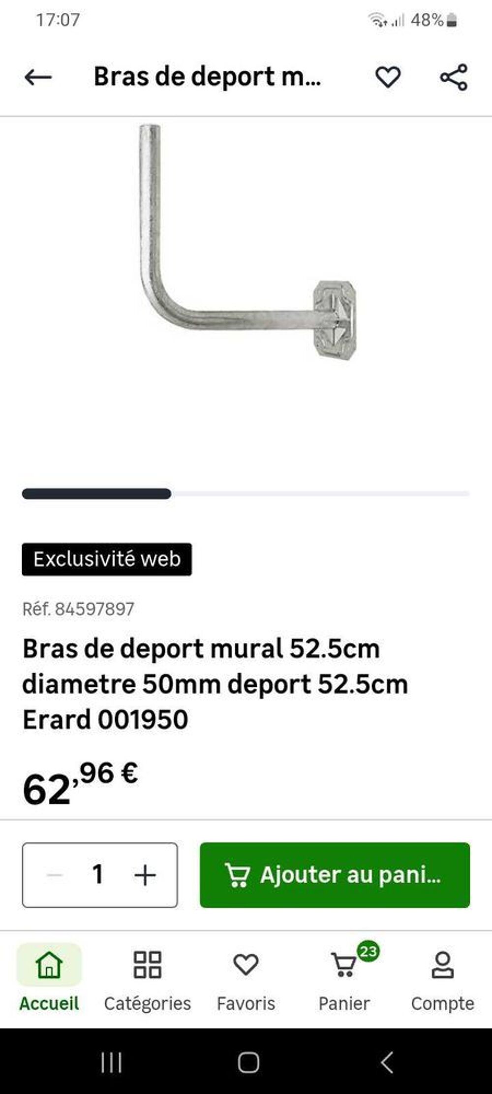 BRAS DE SUPPORT MURAL POUR ANTENNE Bricolage