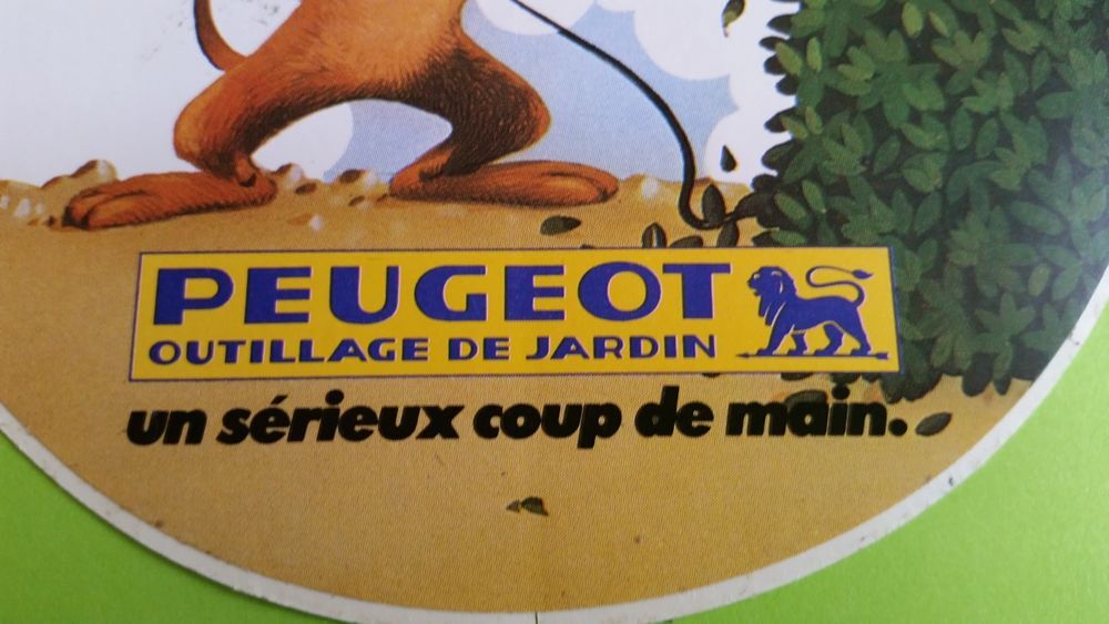 AUTOCOLLANT PEUGEOT JARDIN 