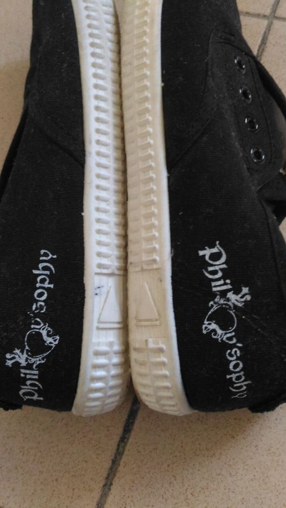 Basket toile de marque " philov'sophy " noire taille 36 Chaussures