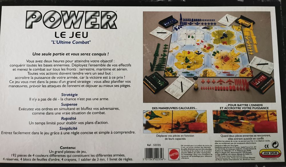 Jeu de Soci&eacute;t&eacute; "POWER" de 1996 Jeux / jouets