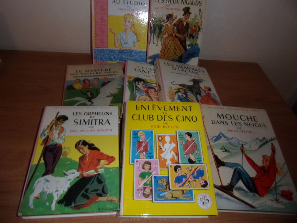 Livres des Biblioth&egrave;que Verte et Rose, ann&eacute;es 1660/1970 Livres et BD