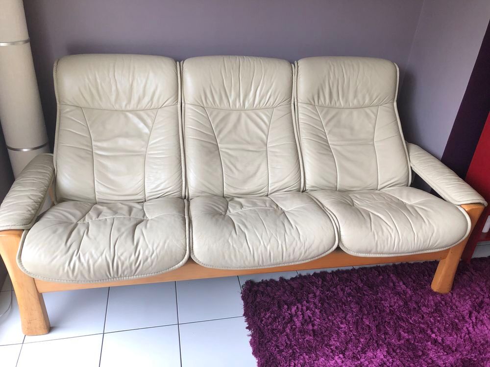 Canap&eacute; 3 places en cuir Stressless Meubles