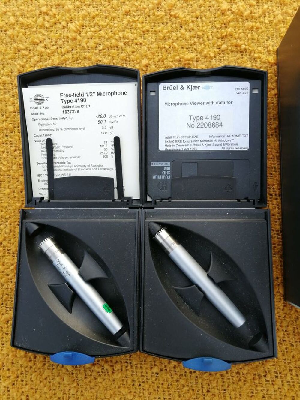 Bruel &amp; Kjaer Dual Microphone Supply Type 5935 L &amp; 2 micros Audio et hifi