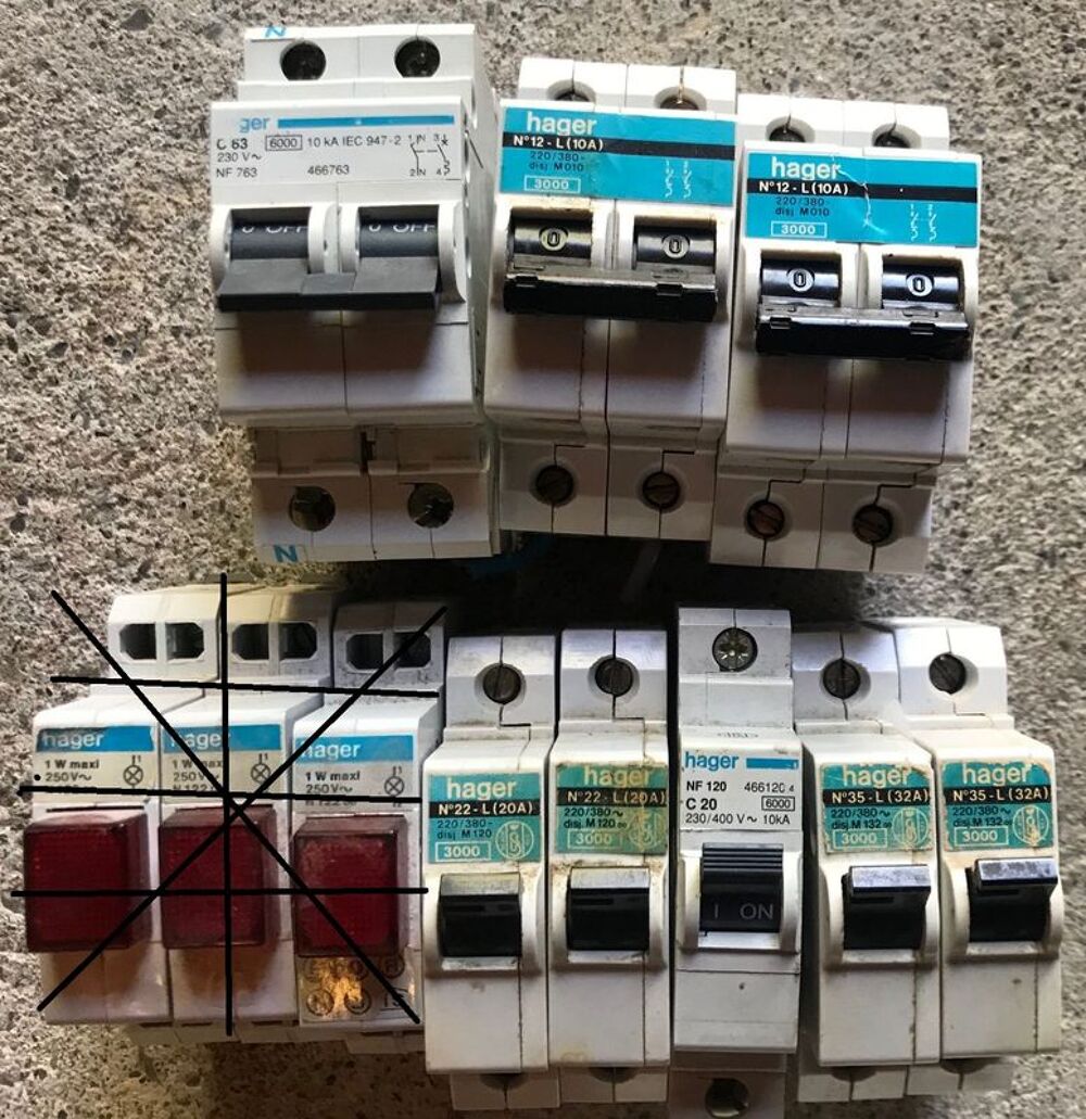 disjoncteurs modulaires Bricolage