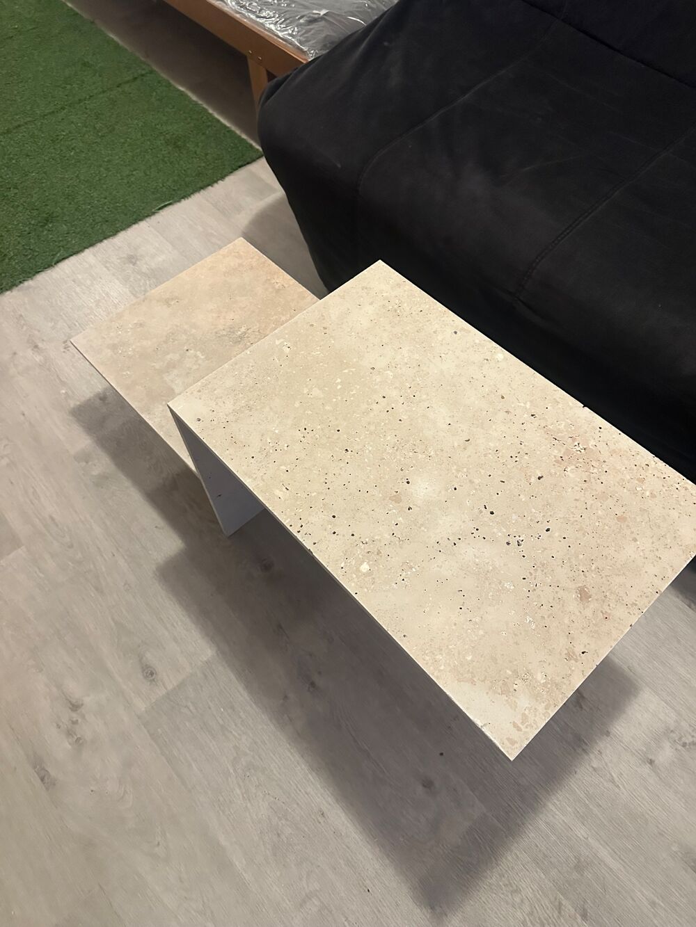 Table basse en travertin Meubles