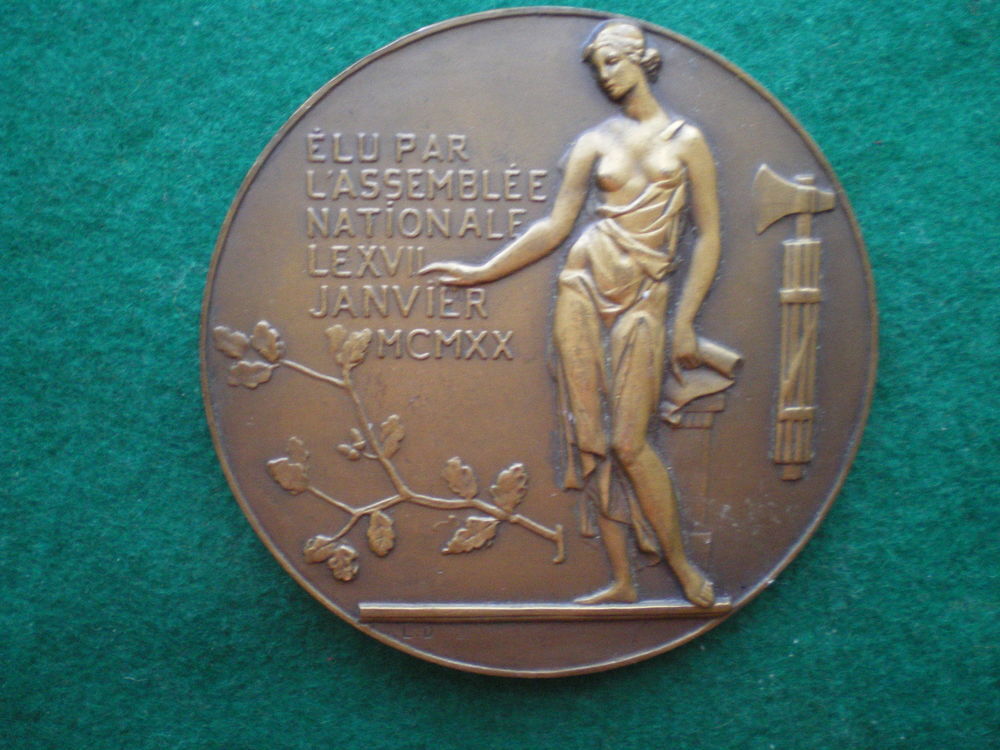 M&eacute;daille du Pr&eacute;sident Paul Deschanels 