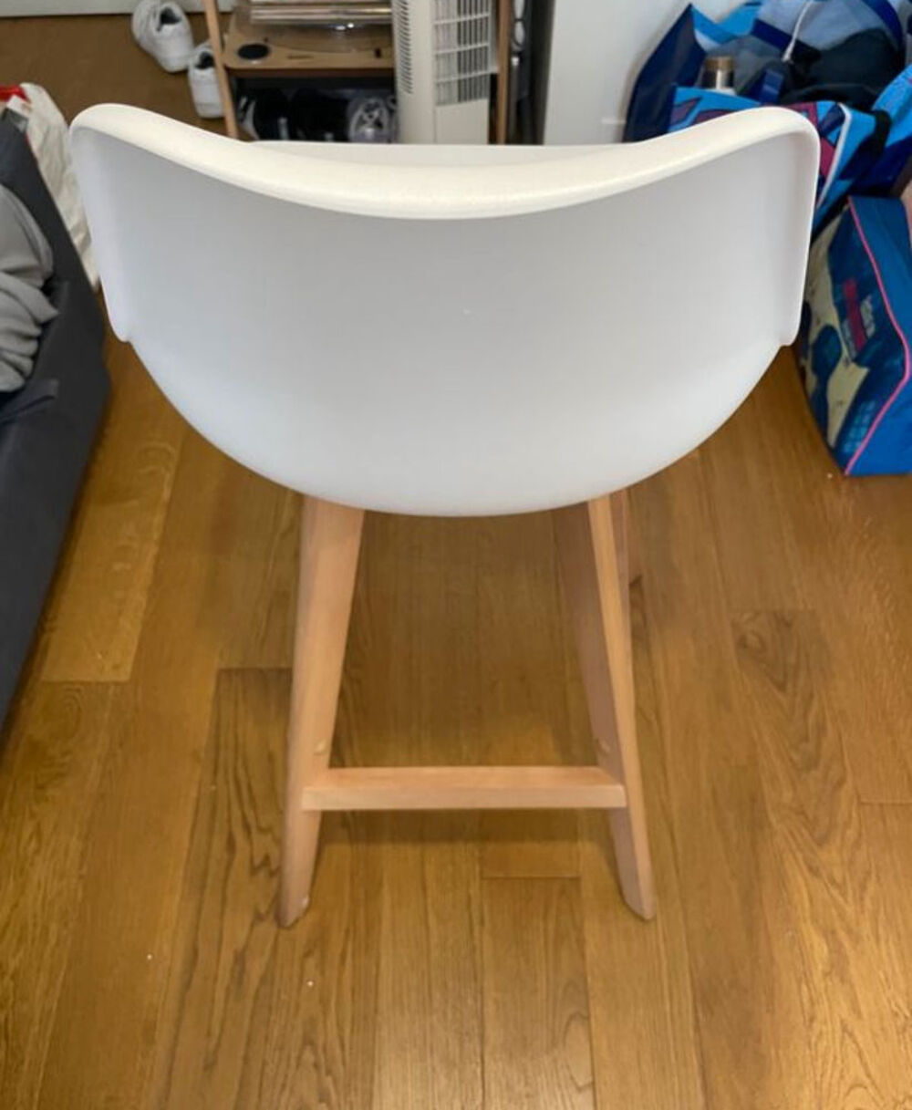 Chaise de bar haute blanche Meubles