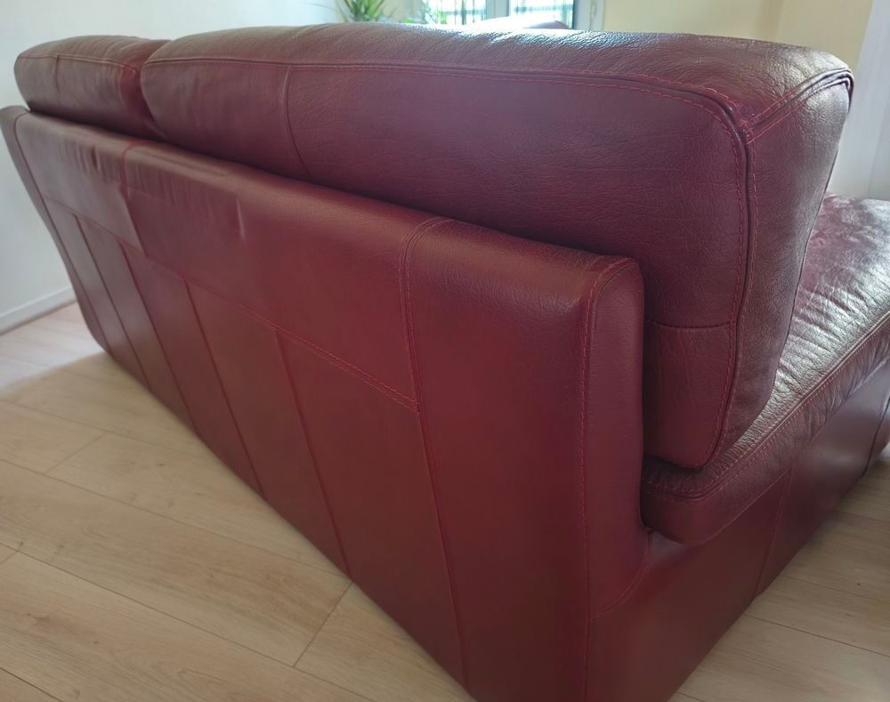 Canap&eacute;+Fauteuil en cuir de Buffle Meubles