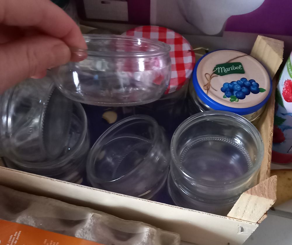 lot de pots en verre plusieurs dimensions Cuisine