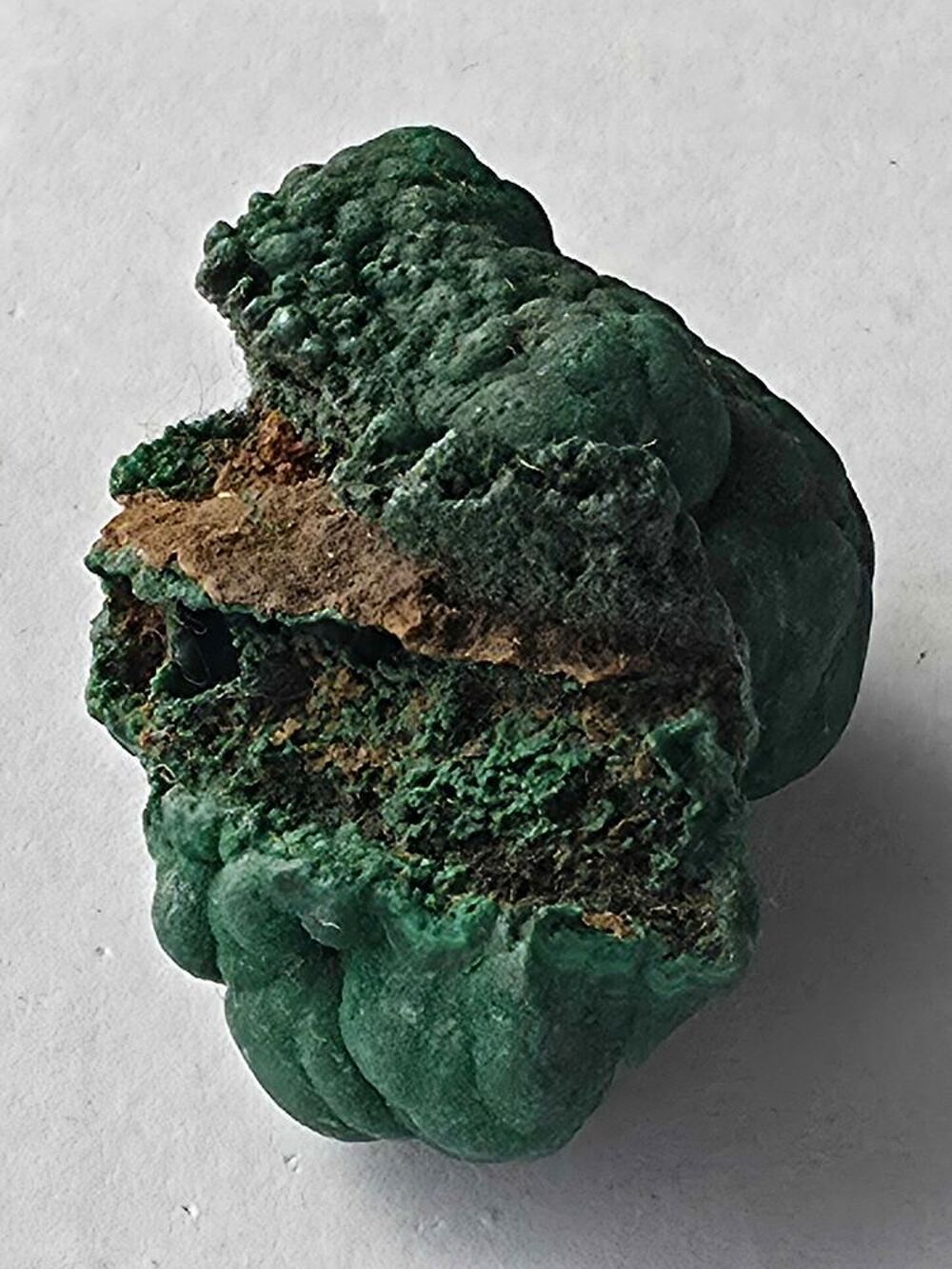 Rare Stalactite de Malachite Brute Vert Profond Katanga RDC-24g 