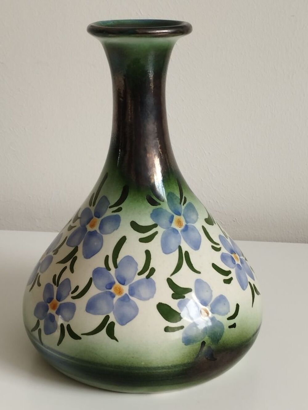 Vase vert printanier Décoration