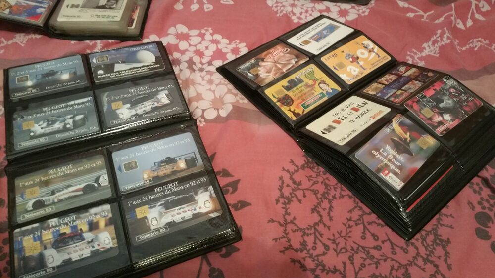 4 albums cartes telephone 