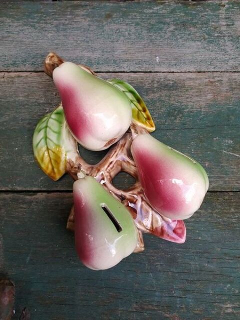 Ancienne Tirelire  Casser Poires Barbotine Orchies. 35 Loches (37)