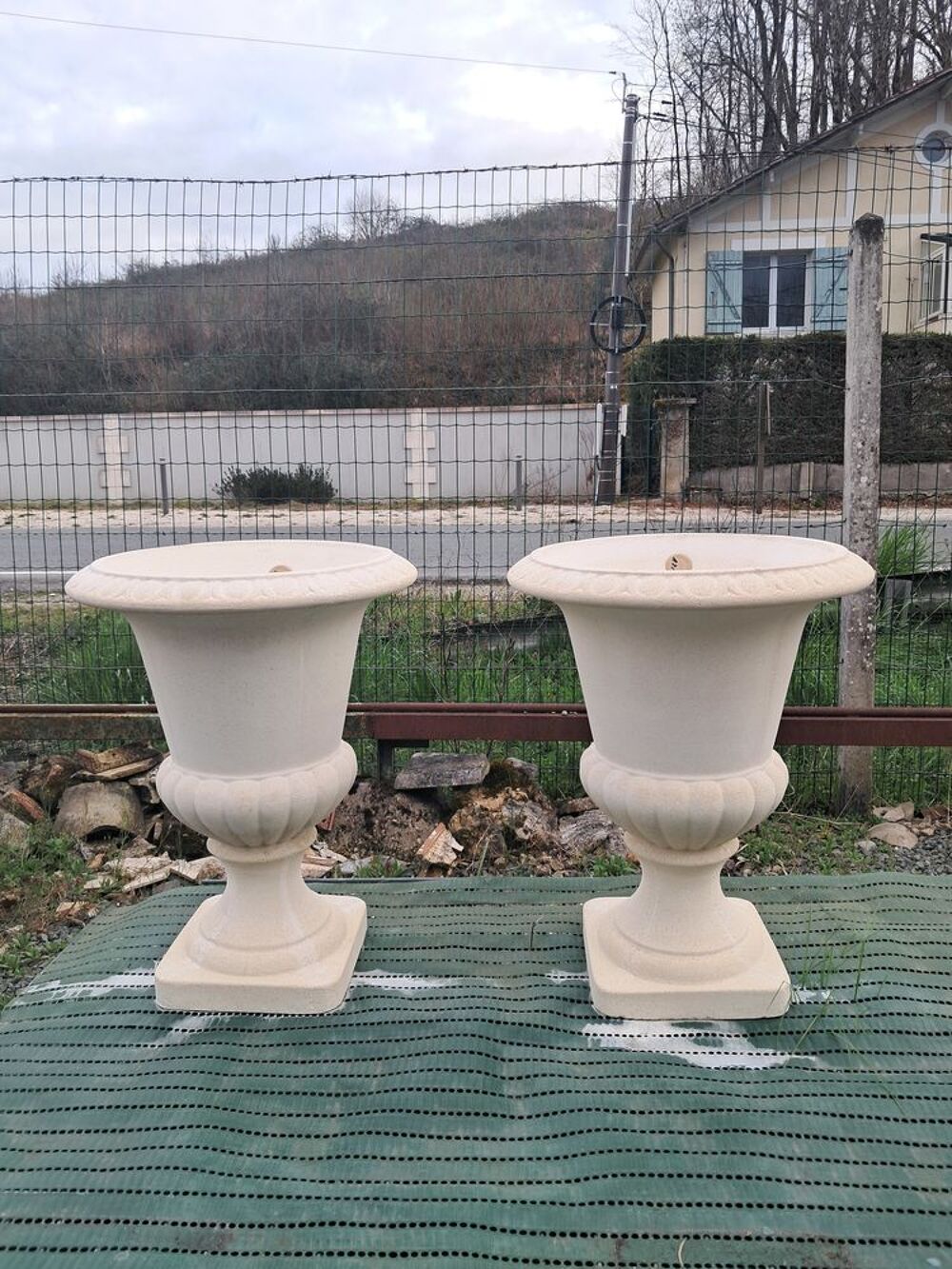 Vase, Pot M&eacute;dicis en pierre reconstitu&eacute;e Décoration