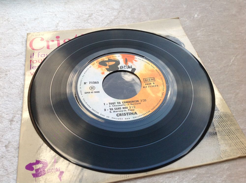 CRISTINA IL FAUT TOUT SE DIRE Envoi Possible
CD et vinyles