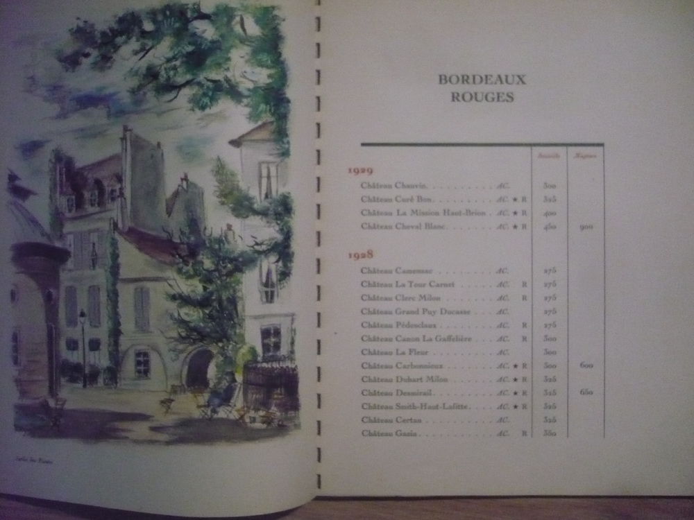 LISTE DES GRANDS VINS 1949. ?SOUS LE SIGNE DE PARIS' 1948 Livres et BD