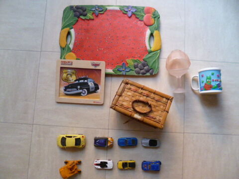 plateau /miroir, plateau bois sculpt, voitures miniatures 2 Martigues (13)