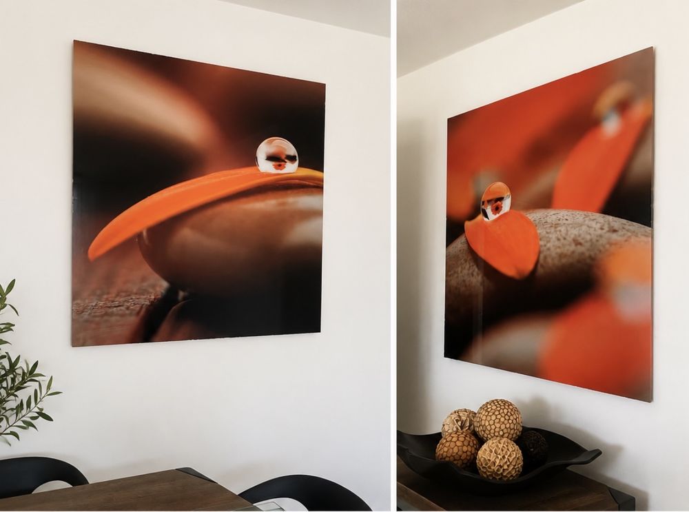 Lot de 2 grands cadres photo sous acrylique ? Design moderne Décoration