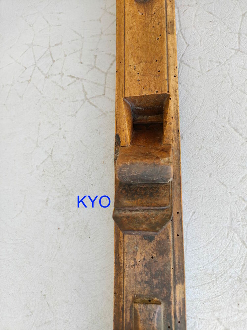 Varlope - Rabot ancien &agrave; bois avec poign&eacute;e, ancien rustique Bricolage