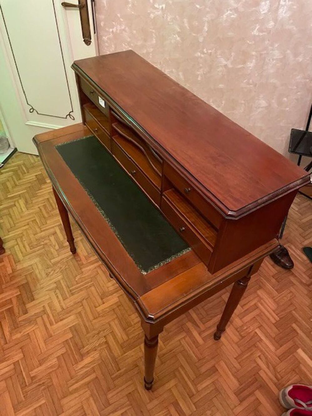 secr&eacute;taire/&eacute;critoire bois styl&eacute; merisier teint. Meubles