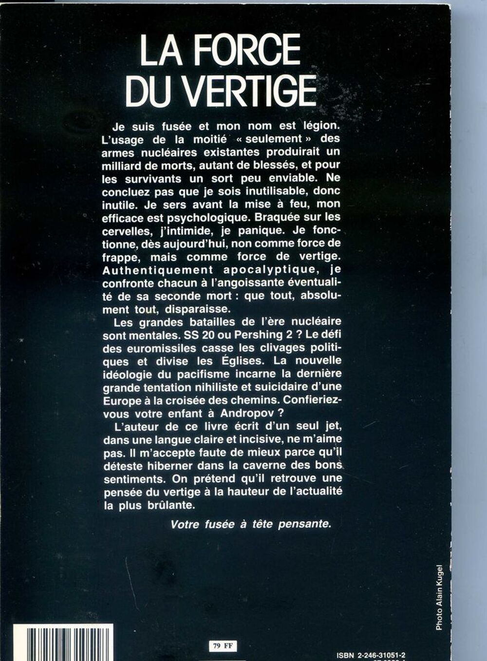 La force du vertige - Andr&eacute; Glucksmann, Livres et BD