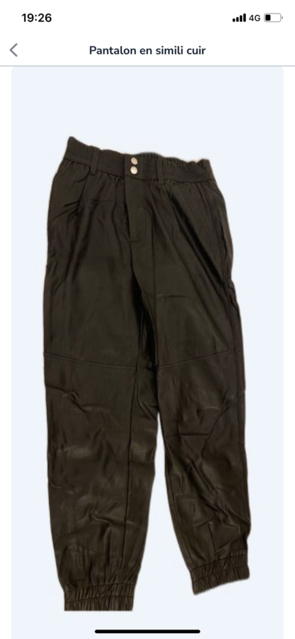 Pantalon en simili cuir Vêtements