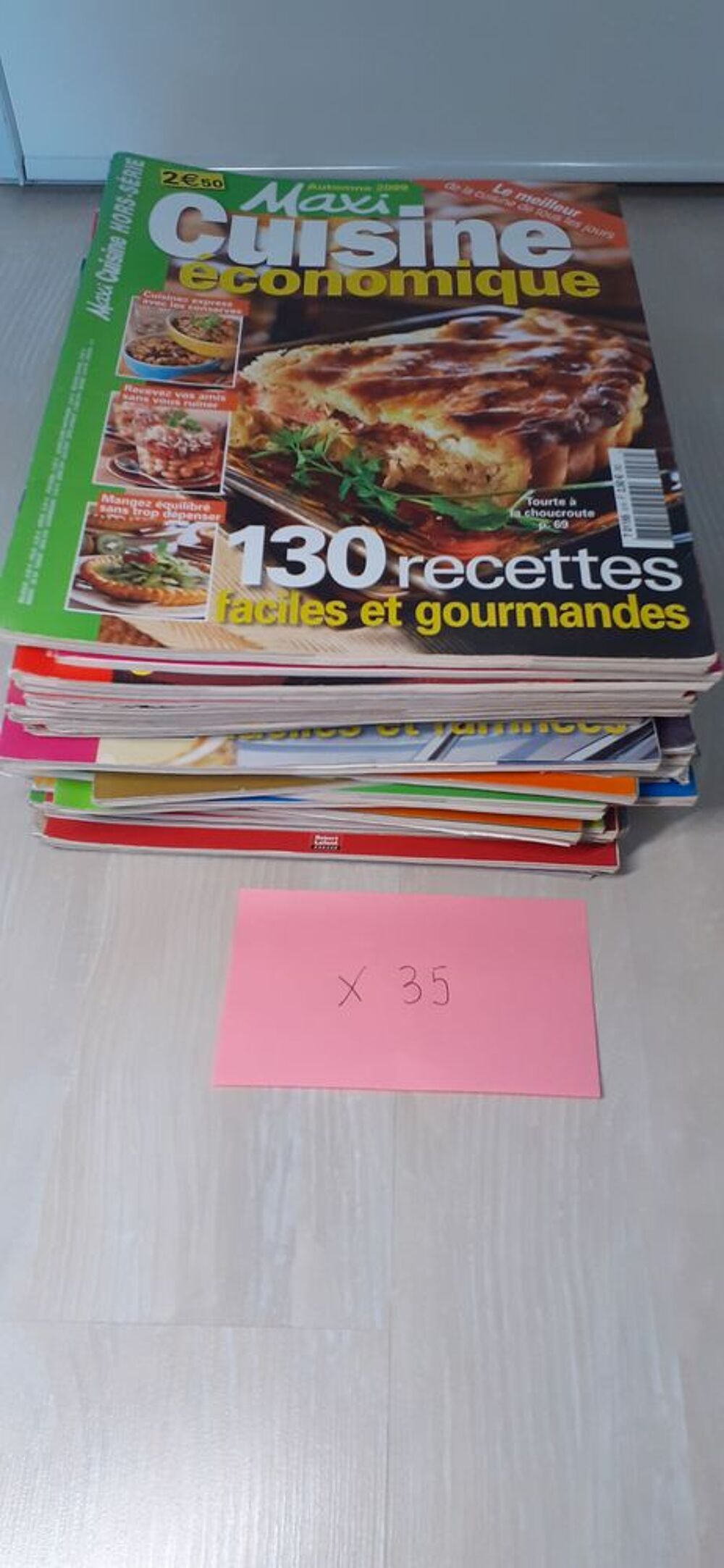 Lot de 35 Livres/Magazines "Recettes Cuisine Diverses" Livres et BD