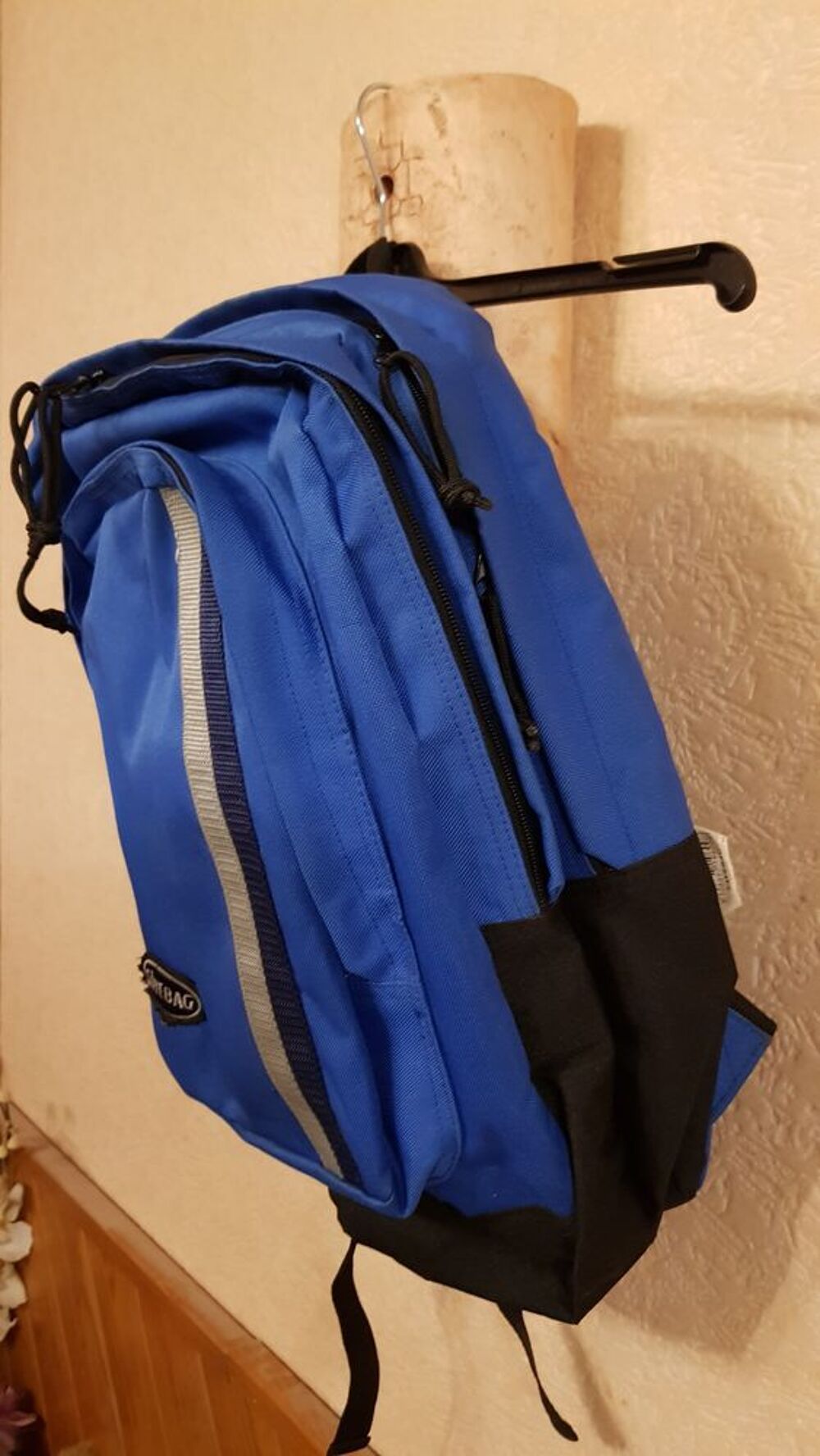 Sac &agrave; dos Savebag bleu Maroquinerie