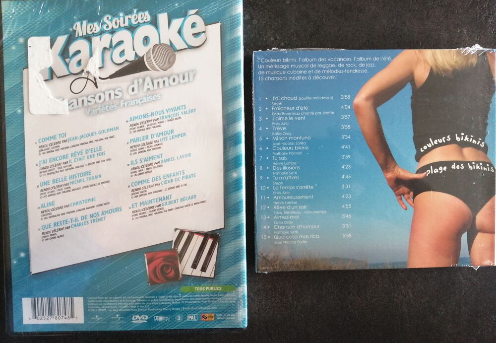 CD neuf "couleurs bikinis" 15 chansons de reggae, rock Photos/Video/TV