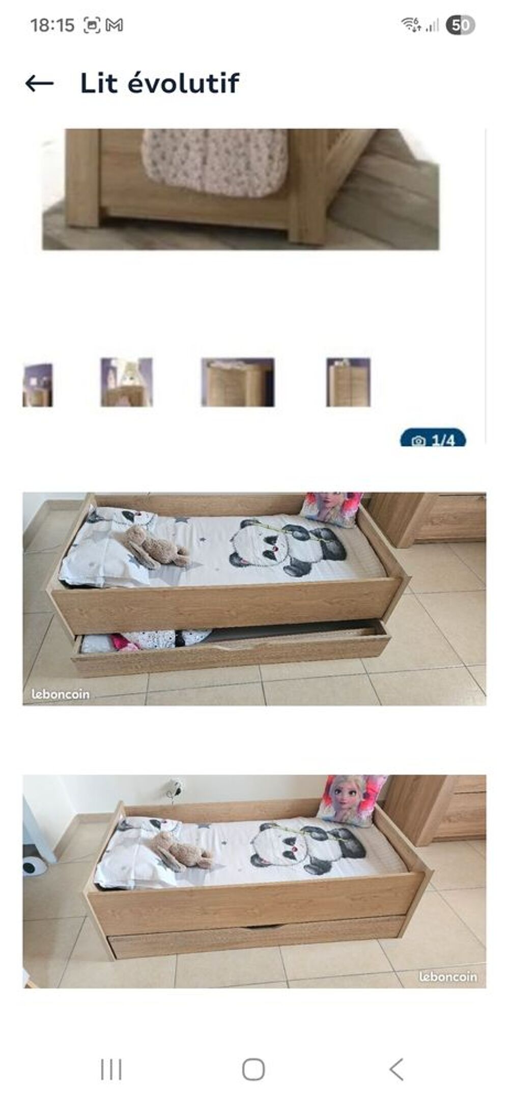 Lit &eacute;volutif Mobilier enfants