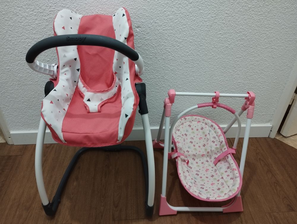 Lot chaise haute Smoby et balancelle Jeux / jouets