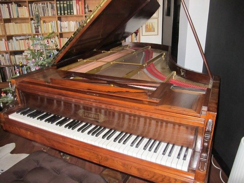Piano trois-quart de queue Pleyel acajou 217cm de 1886 Instruments de musique