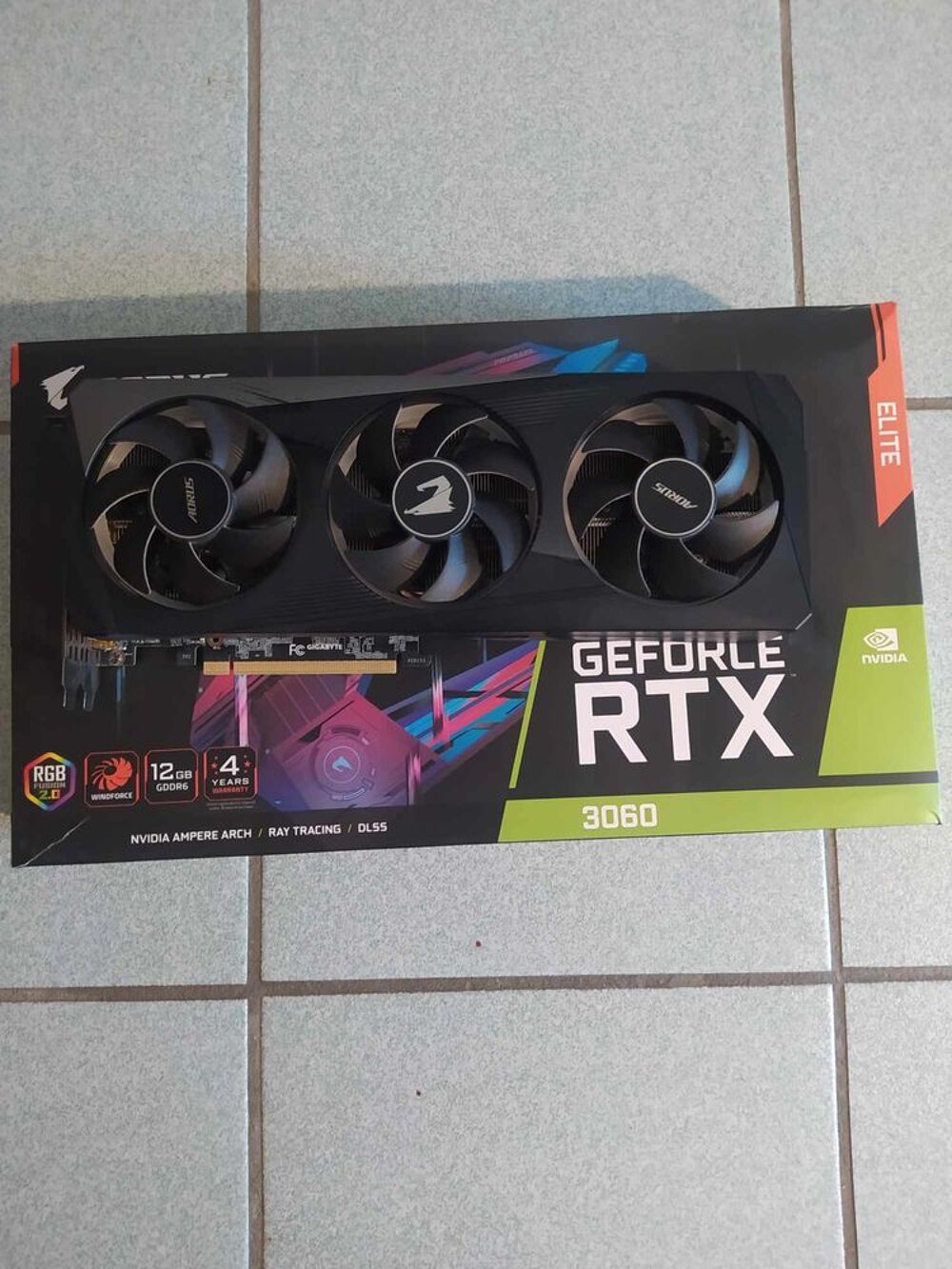 AORUS GeForce RTX 3060 ELITE 12G
Matériel informatique