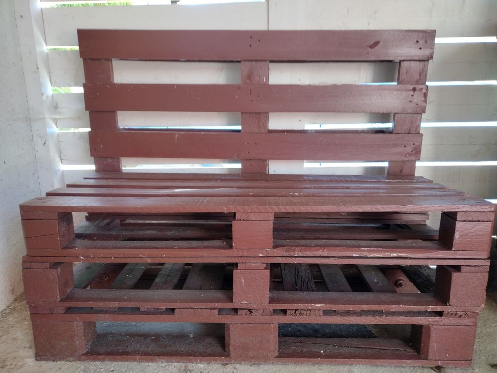 Banc jardin en palette Bricolage