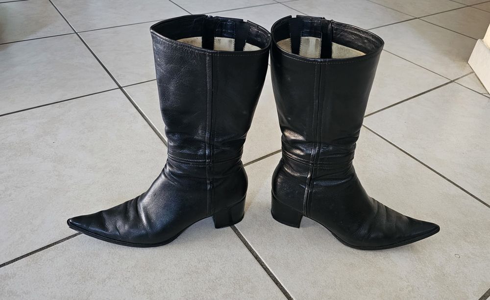 Bottes cuir Chaussures