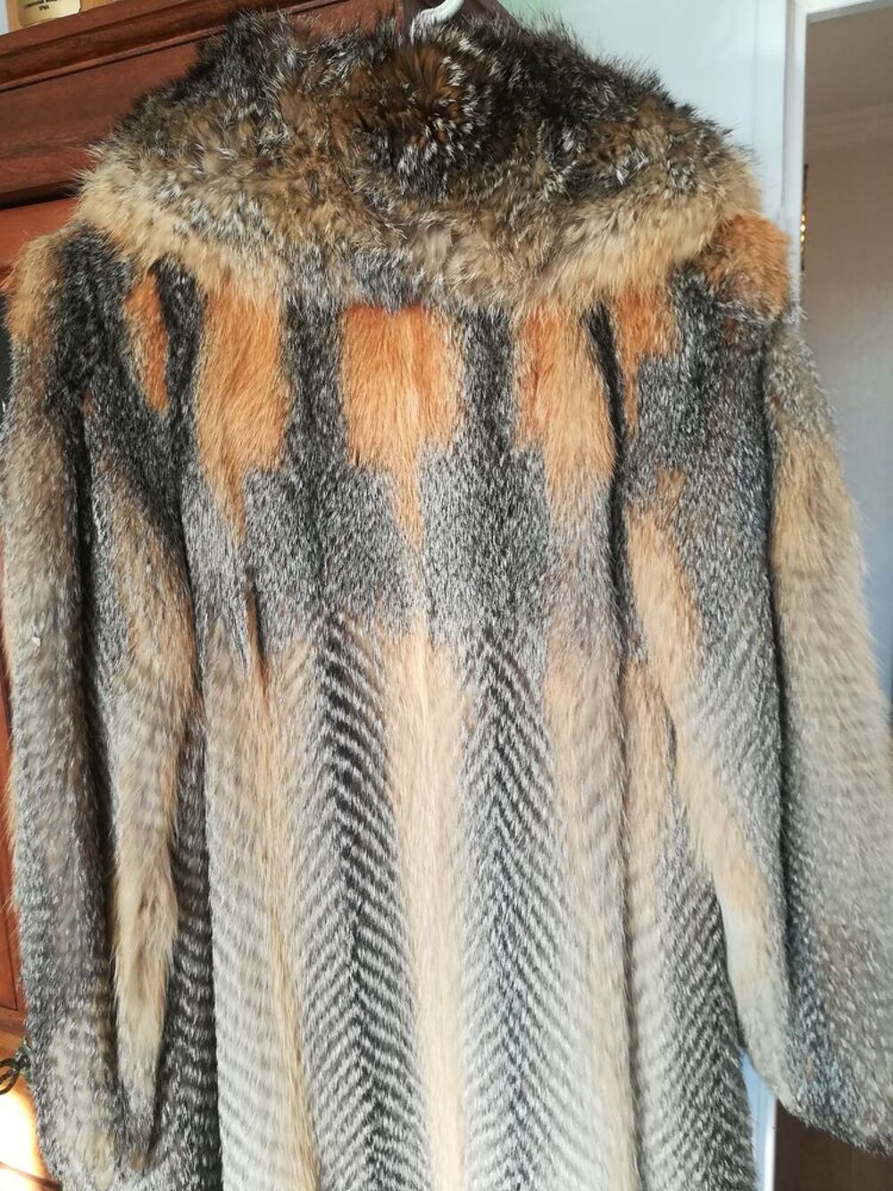 beau manteau en renard roux Vêtements