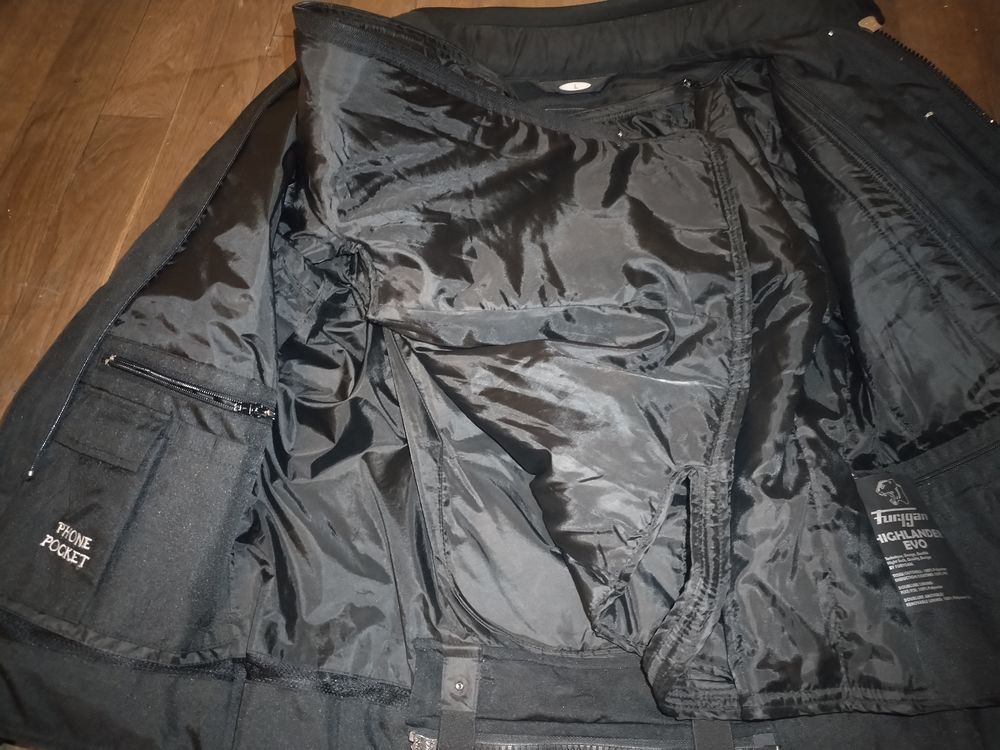 Blouson moto textile FURYGAN (Taille L) avec doublure Vêtements
