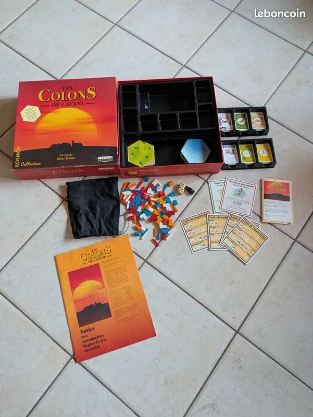 Jeu les Colons de catane tilsit &eacute;dition 1999 avec pions en b Jeux / jouets