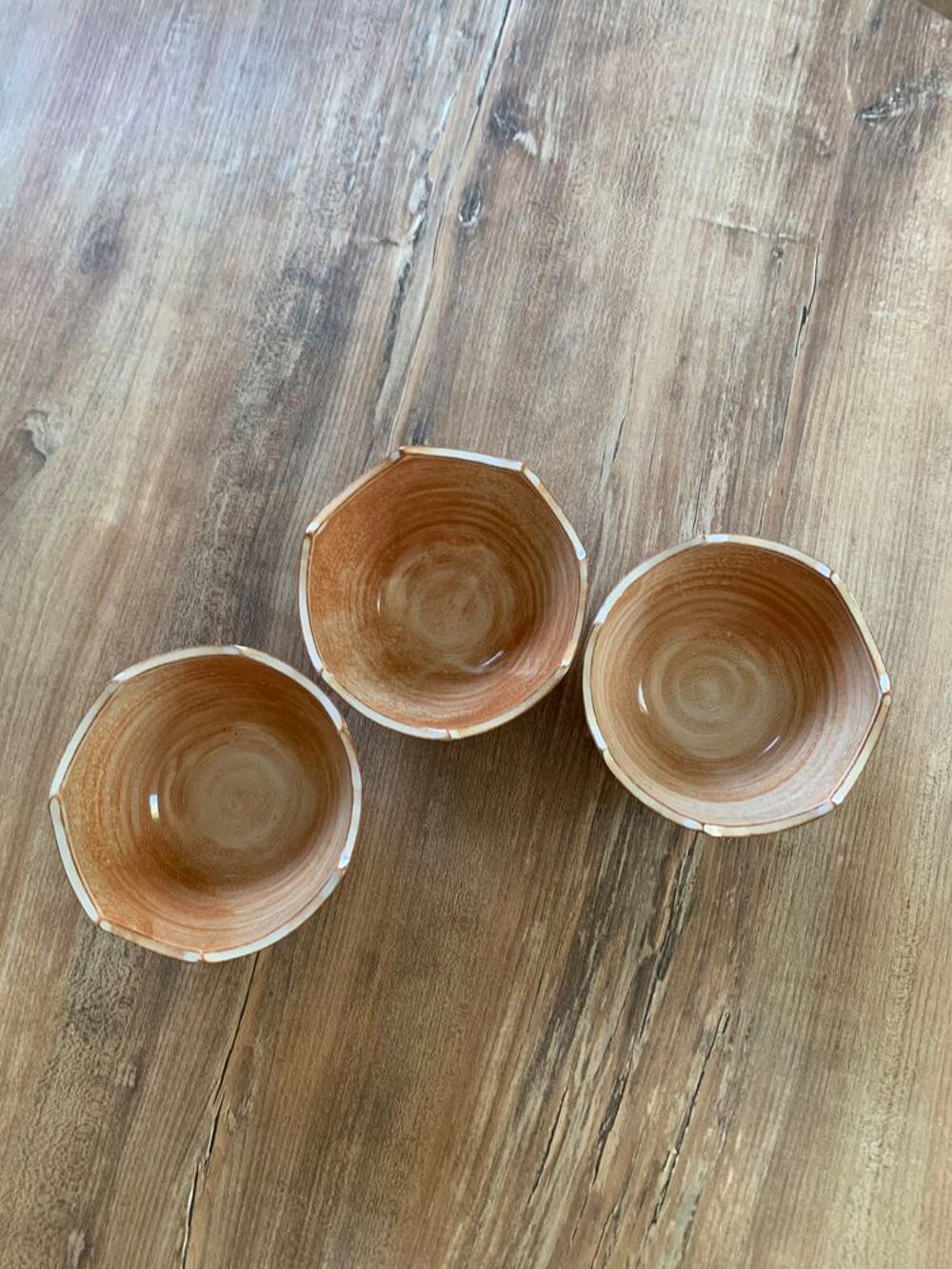 3 Bols &agrave; melons Décoration