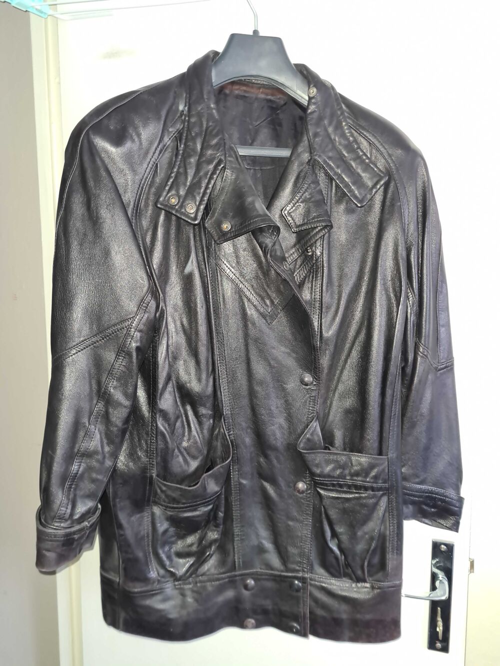 manteau cuir femme Vêtements