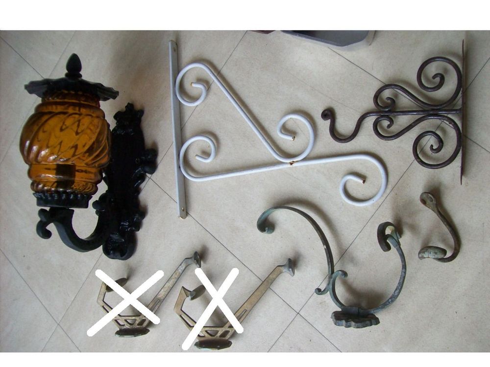 objets vintage + pied et toile de grand parasol - zoe Décoration