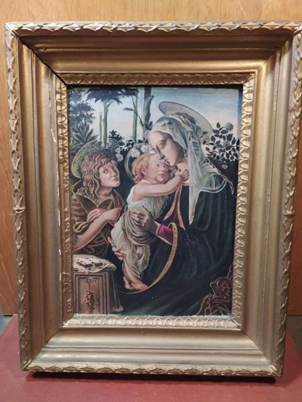  Tableau Vierge et l'Enfant Saint-Jean Baptiste Botticelli 
