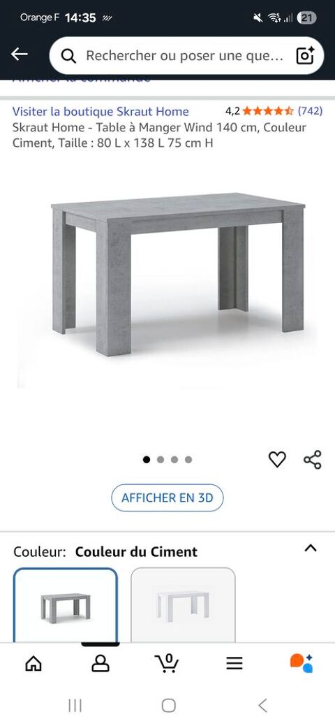 Table 140cm Baume-les-Dames (25)