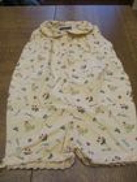 Combinaison sans macnches jaune avec motifs poule et fruits 0 M�rignies (59)