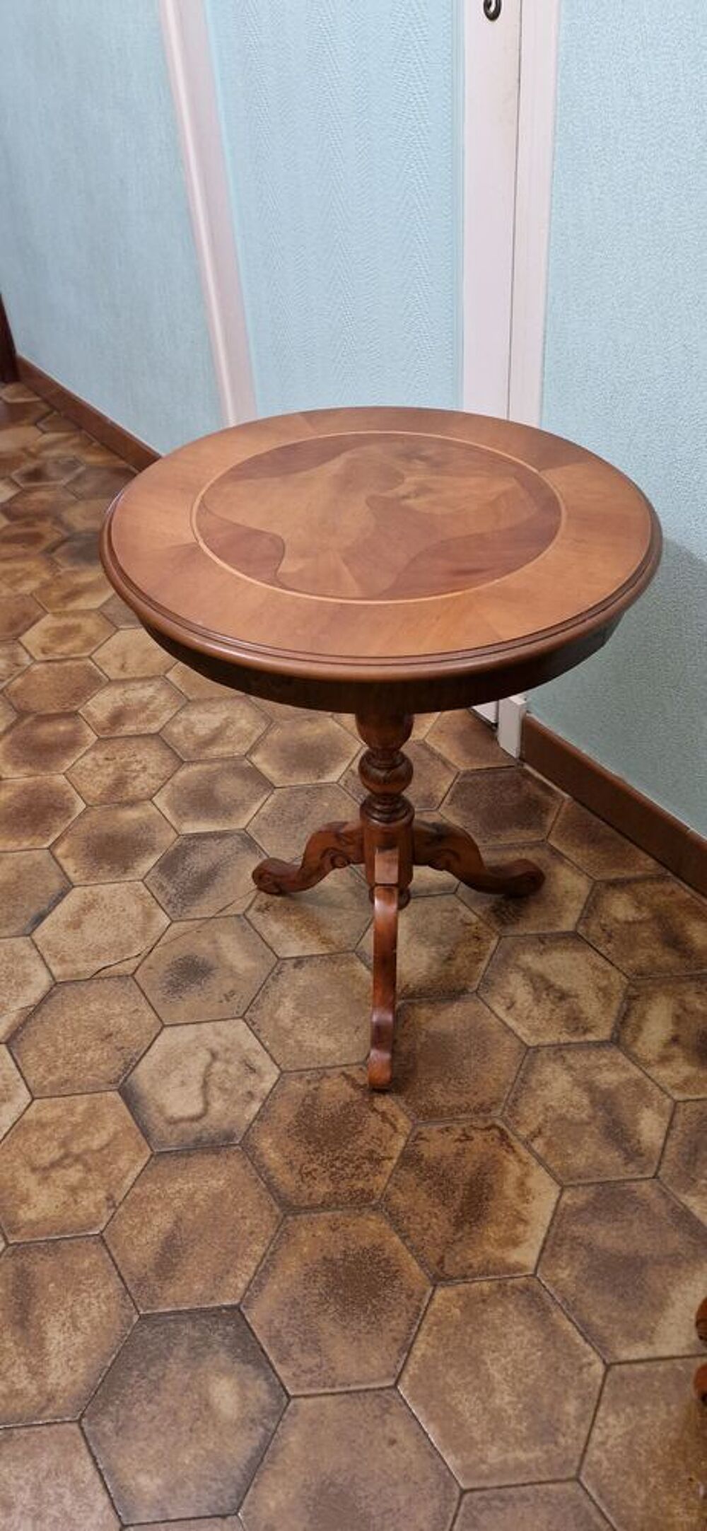 table basse console en merisier Meubles