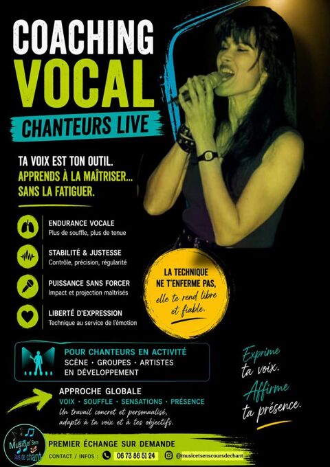 Cours de chant pour tes concerts 20 66560 Ortaffa