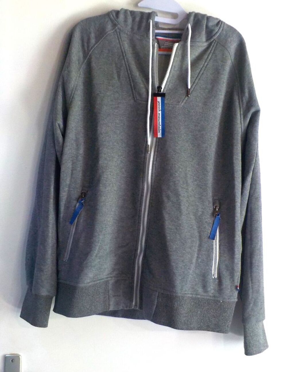 VESTE DE JOGGING GRISE PEAK MOUNTAIN TAILLE L HOMME Vêtements
